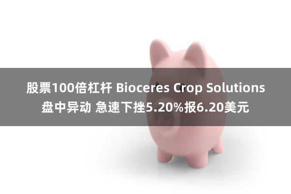 股票100倍杠杆 Bioceres Crop Solutions盘中异动 急速下挫5.20%报6.20美元