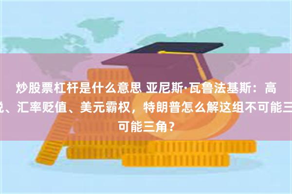 炒股票杠杆是什么意思 亚尼斯·瓦鲁法基斯：高关税、汇率贬值、美元霸权，特朗普怎么解这组不可能三角？