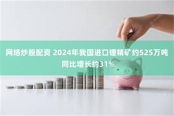 网络炒股配资 2024年我国进口锂精矿约525万吨 同比增长约31%