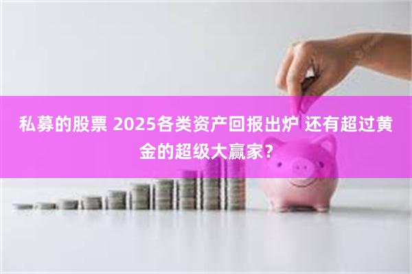 私募的股票 2025各类资产回报出炉 还有超过黄金的超级大赢家？